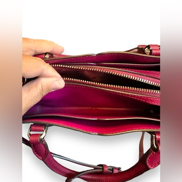 Kate Spade Purse Tippy Tote Cranberry Cocktail Shoulder/Crossbody - Picture 9 of 16